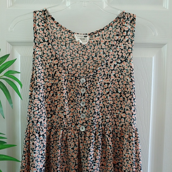 SOLD! LA Hearts Floral Button Dress - Picture 2 of 7